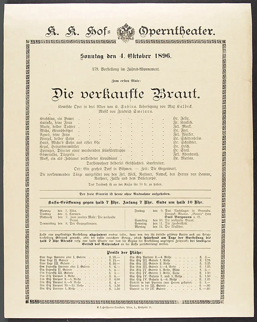 Die verkaufte Braut