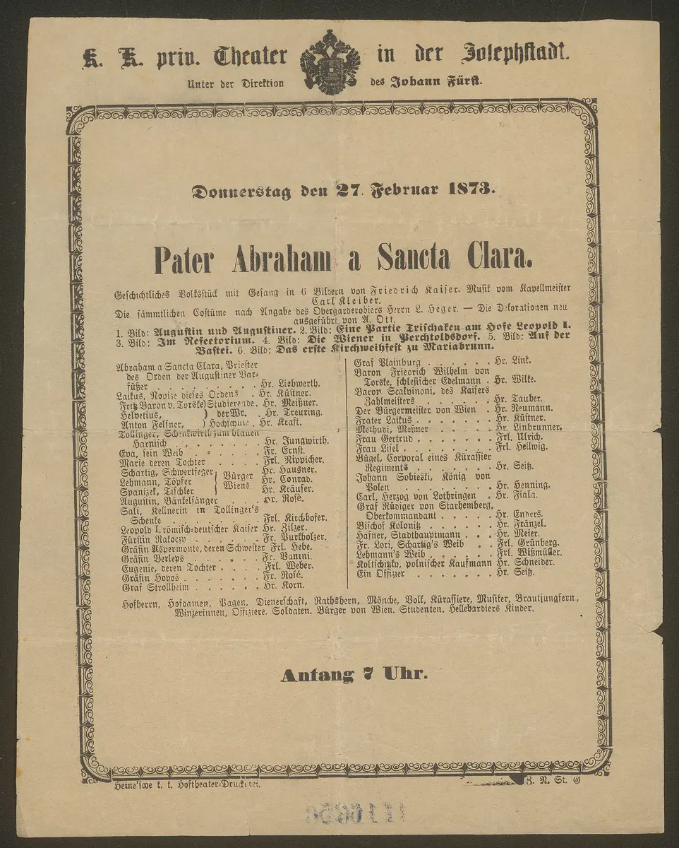Pater Abraham a Sancta Clara