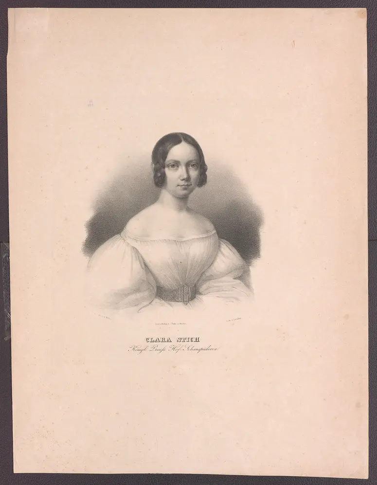 Clara Hoppé, Titel in Vorlageform: Clara Stich