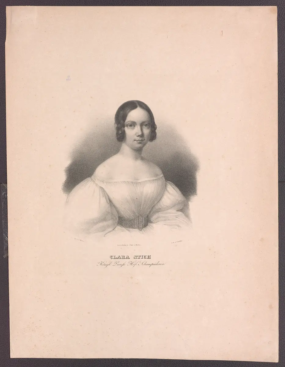 Clara Hoppé, Titel in Vorlageform: Clara Stich