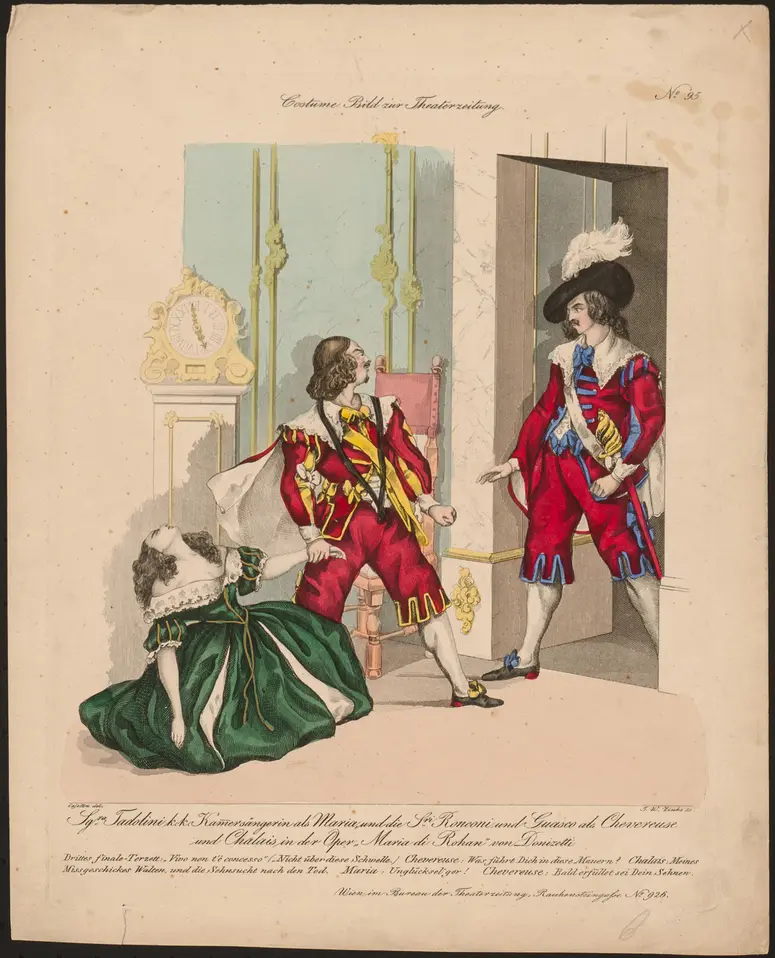 Maria di Rohan, Titel der Serie: Costume-Bild, Name der Zeitschrift: Wiener Theaterzeitung