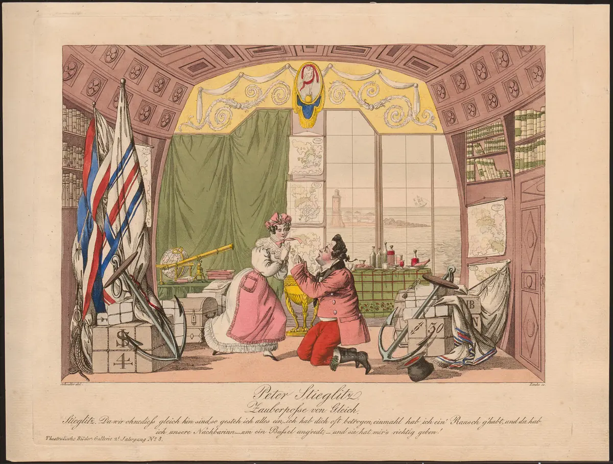 Peter Stieglitz, Titel der Serie: Theatralische Bilder-Gallerie, Name der Zeitschrift: Wiener Theaterzeitung
