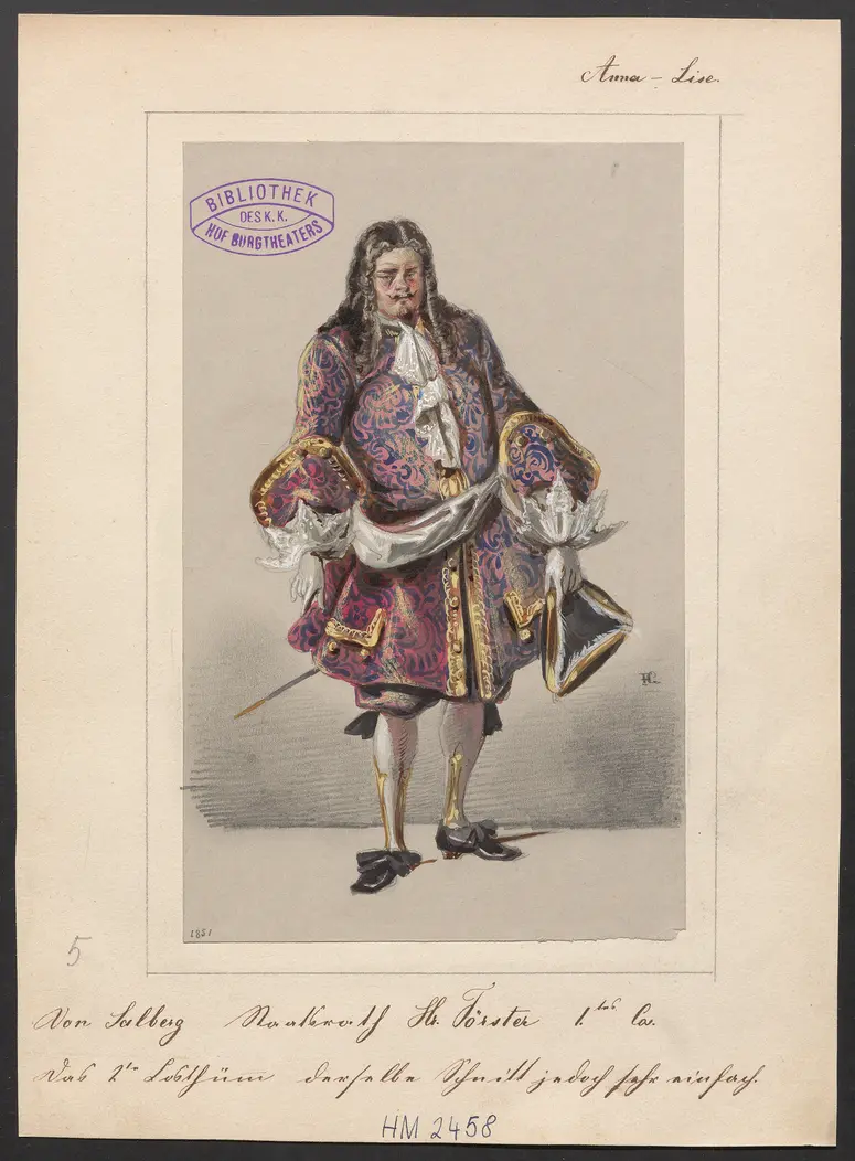 Die Anna-Lise, Titel der Serie: Figurinen des k.k. Hof-Burgtheaters
