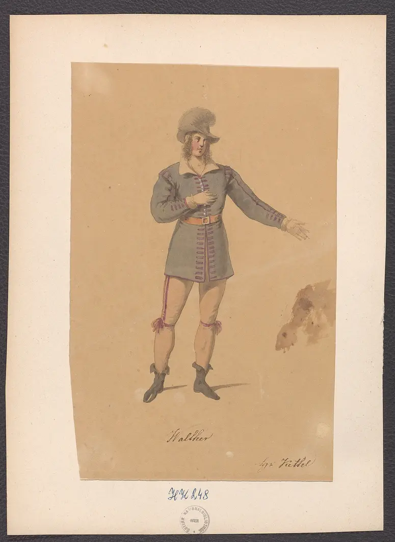 Der Leuchtturm, Titel der Serie: Figurinen des k.k. Hof-Burgtheaters