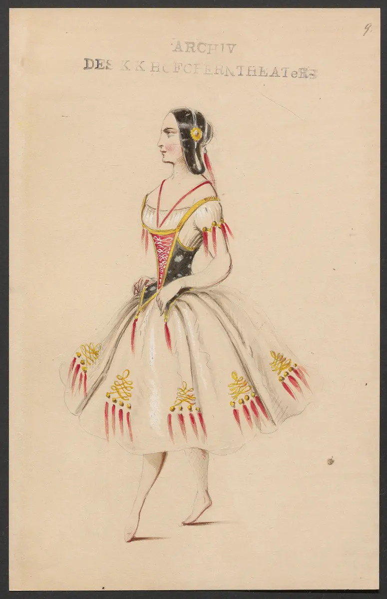 Katharina, die Tochter des Banditen, Originaltitel: Caterina, ossia La figlia del bandito, Titel der Serie: Figurinen des k.k. Hofoperntheaters