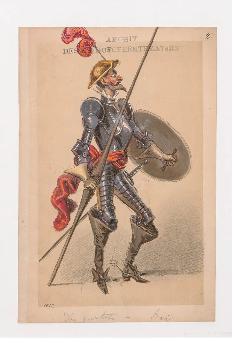 Don Quixote, Titel der Serie: Figurinen des k.k. Hofoperntheaters