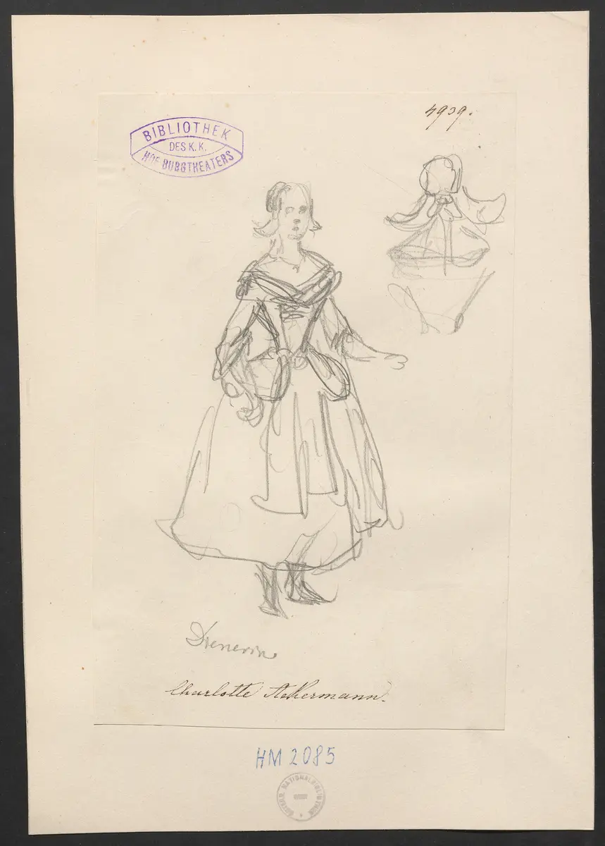 Charlotte Ackermann, Titel der Serie: Figurinen des k.k. Hof-Burgtheaters
