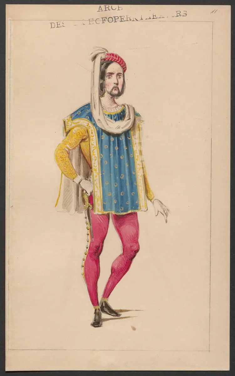Odetta, Originaltitel: Odette, ou la Démence de Charles VI, Titel der Serie: Figurinen des k.k. Hofoperntheaters