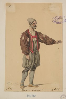 Wilhelm Tell, Titel der Serie: Figurinen des k.k. Hof-Burgtheaters