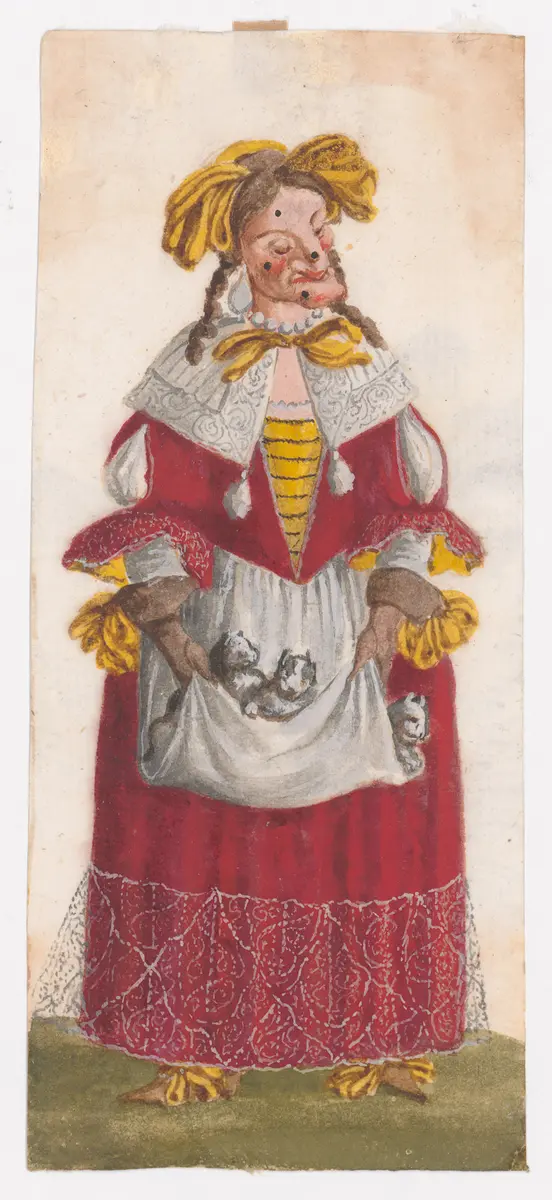 Amme mit Katzenwelpen