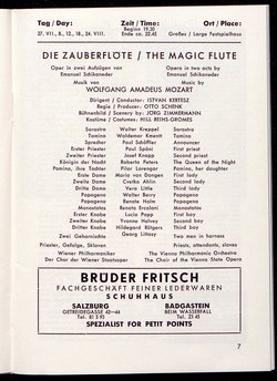 Salzburger Festspiele 1964, Titel in Vorlageform: Salzburgo Festival 1964, Verweis auf Stücktitel: Cosi fan tutte, Verweis auf Stücktitel: Figaros Hochzeit, Verweis auf Stücktitel: Lucio Silla, Verweis auf Stücktitel: Die Zauberflöte, Verweis auf Stücktitel: Ariadne auf Naxos, Verweis auf Stücktitel: Elektra, Verweis auf Stücktitel: Der Rosenkavalier, Verweis auf Stücktitel: Macbeth, Verweis auf Stücktitel: Jedermann, Verweis auf Stücktitel: Faust, Verweis auf Stücktitel: Die lustigen Weiber von Windsor