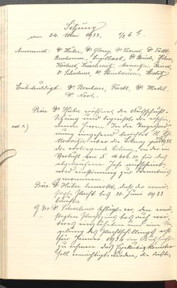 Protokolle der Ausschusssitzungen des Vereines des Deutschen Volkstheaters in Wien