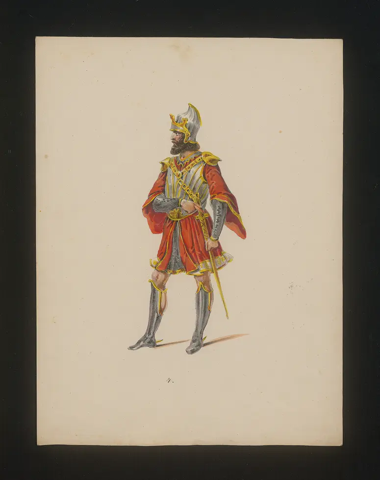 Alfred der Große, Titel der Serie: Neue Costume-Sammlung verschiedener Zeiten und Nationen