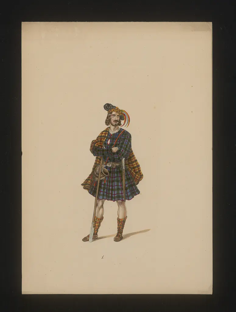 Lucia di Lammermoor, Titel der Serie: Neue Costume-Sammlung verschiedener Zeiten und Nationen