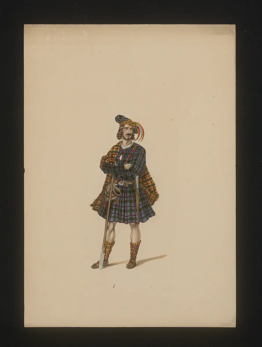 Lucia di Lammermoor, Titel der Serie: Neue Costume-Sammlung verschiedener Zeiten und Nationen