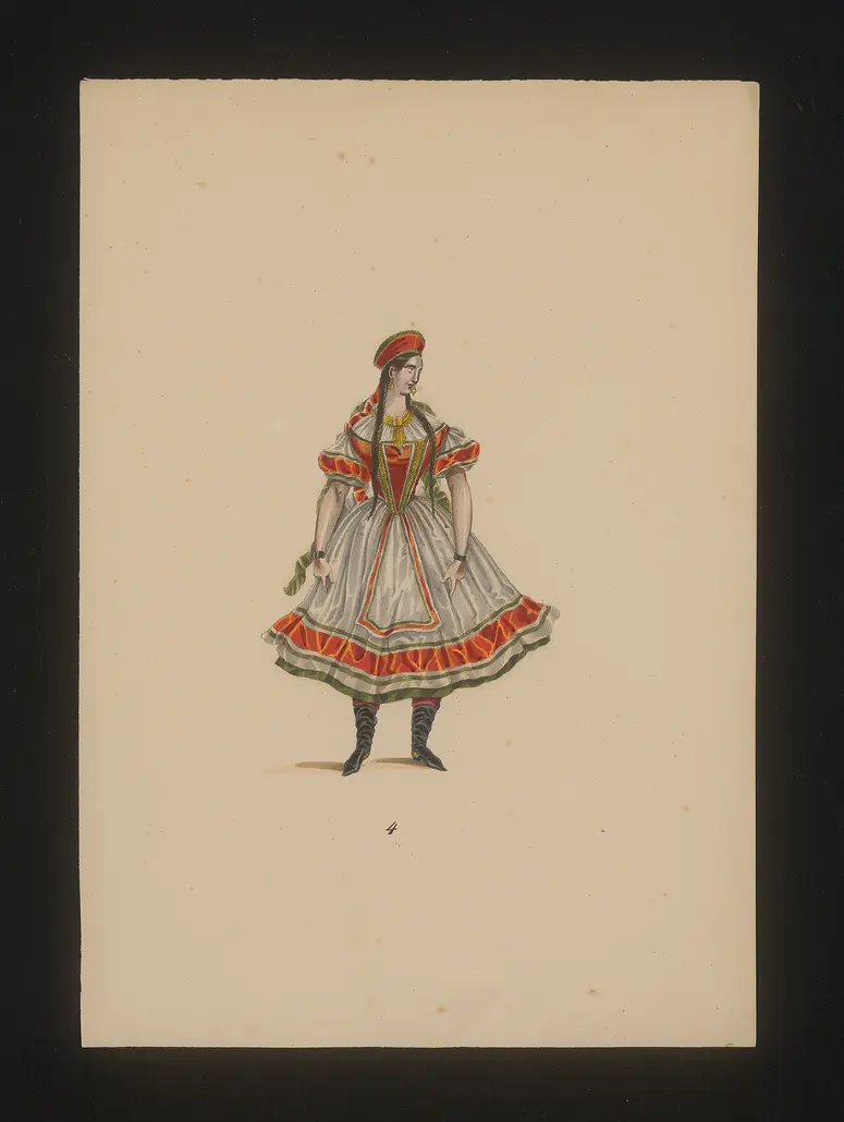 Steirerin, Weiterer Titel: National Costume, Titel der Serie: Neue Costume-Sammlung verschiedener Zeiten und Nationen