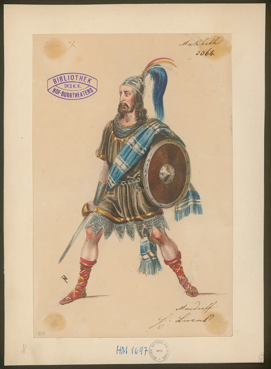 Macbeth, Titel der Serie: Figurinen des k.k. Hof-Burgtheaters