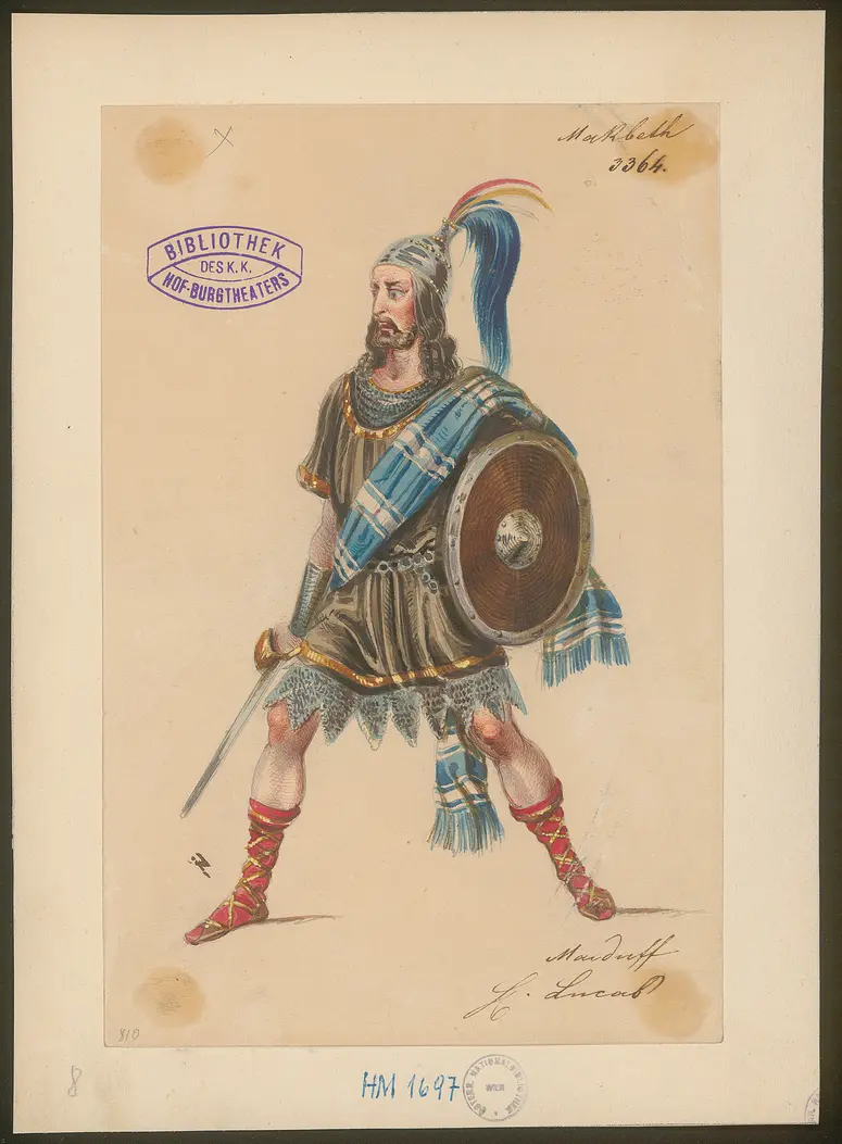 Macbeth, Titel der Serie: Figurinen des k.k. Hof-Burgtheaters