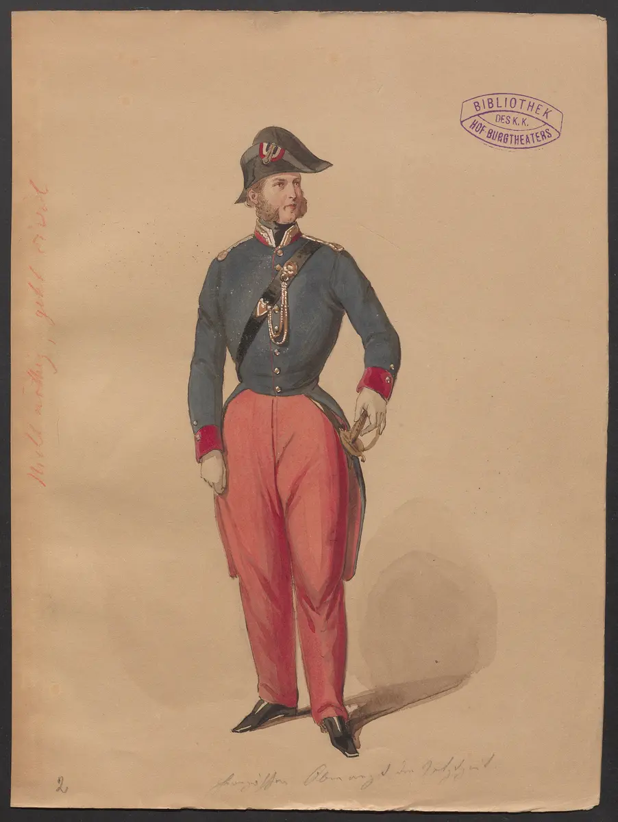 Freund Grandet, Originaltitel: OT: L'ami Grandet, Titel der Serie: Figurinen des k.k. Hof-Burgtheaters