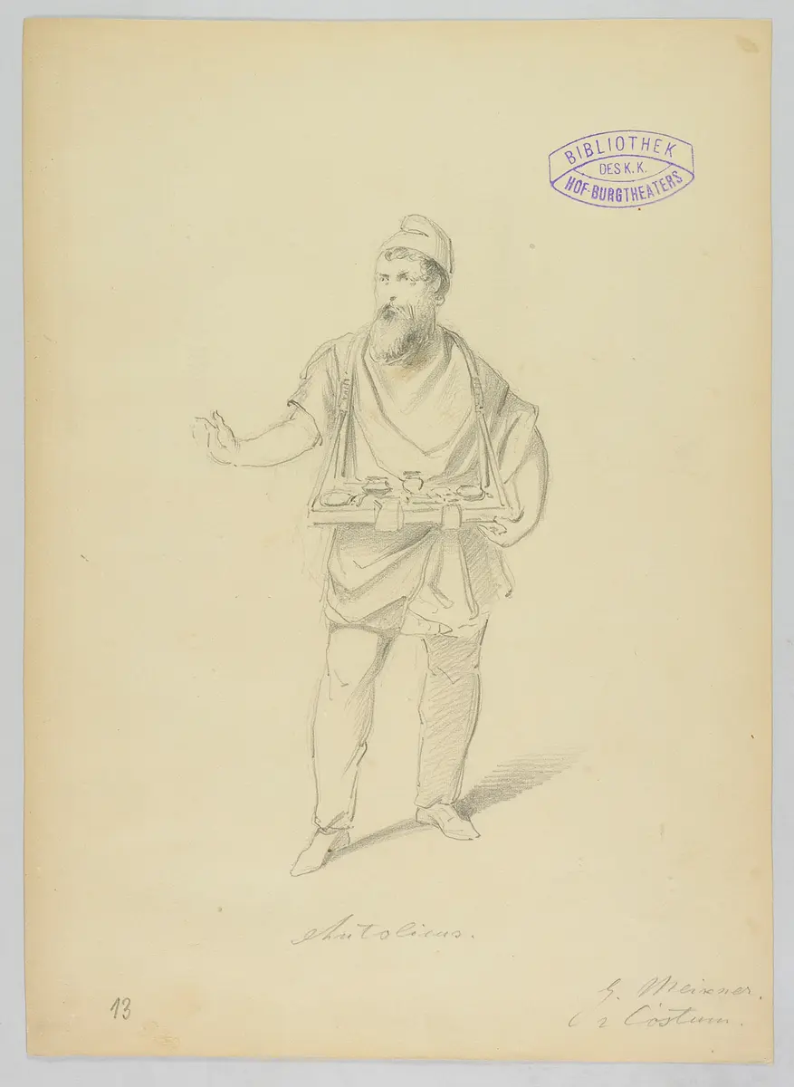 Ein Wintermärchen, Originaltitel: The Winter's Tale, Titel der Serie: Figurinen des k.k. Hof-Burgtheaters