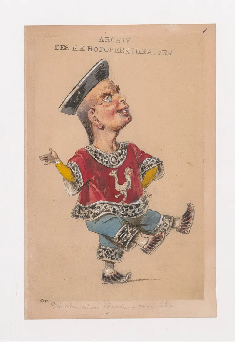 Don Quixote, Titel der Serie: Figurinen des k.k. Hofoperntheaters