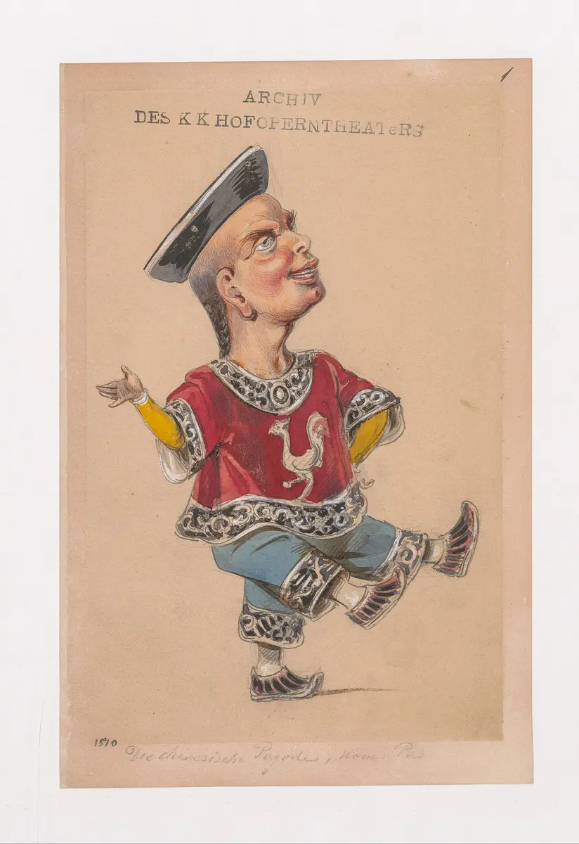 Don Quixote, Titel der Serie: Figurinen des k.k. Hofoperntheaters