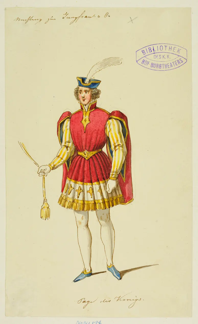 Die Jungfrau von Orleans, Titel der Serie: Figurinen des k.k. Hof-Burgtheaters