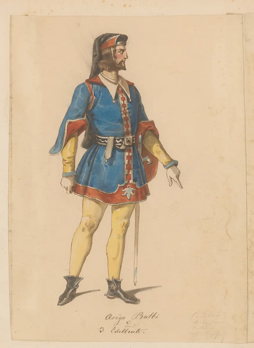 Imelda Lambertazzi, Titel der Serie: Figurinen des k.k. Hof-Burgtheaters