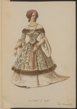 Der Liebe Wahn und Wahrheit, Titel der Serie: Figurinen des k.k. Hof-Burgtheaters