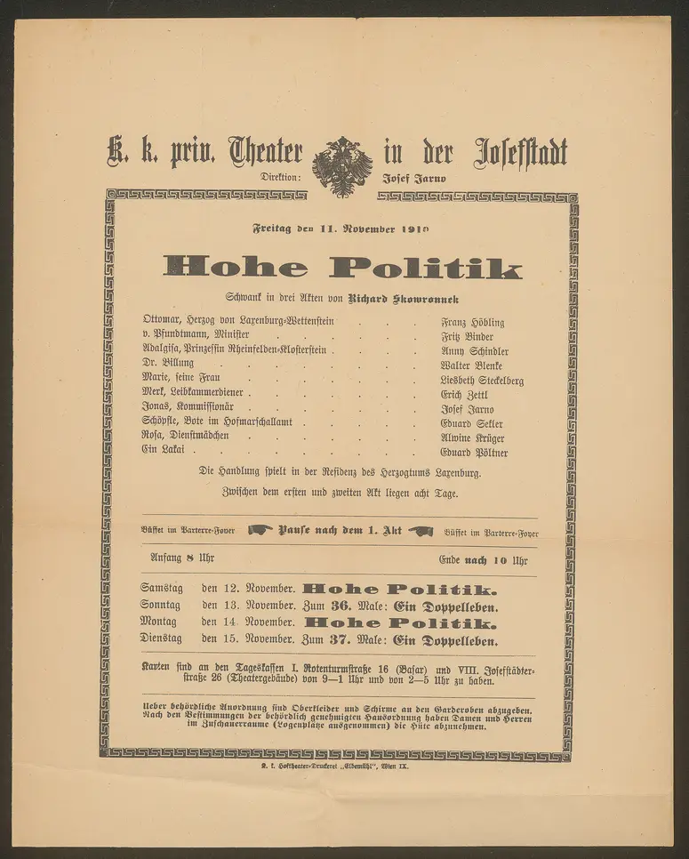 Hohe Politik