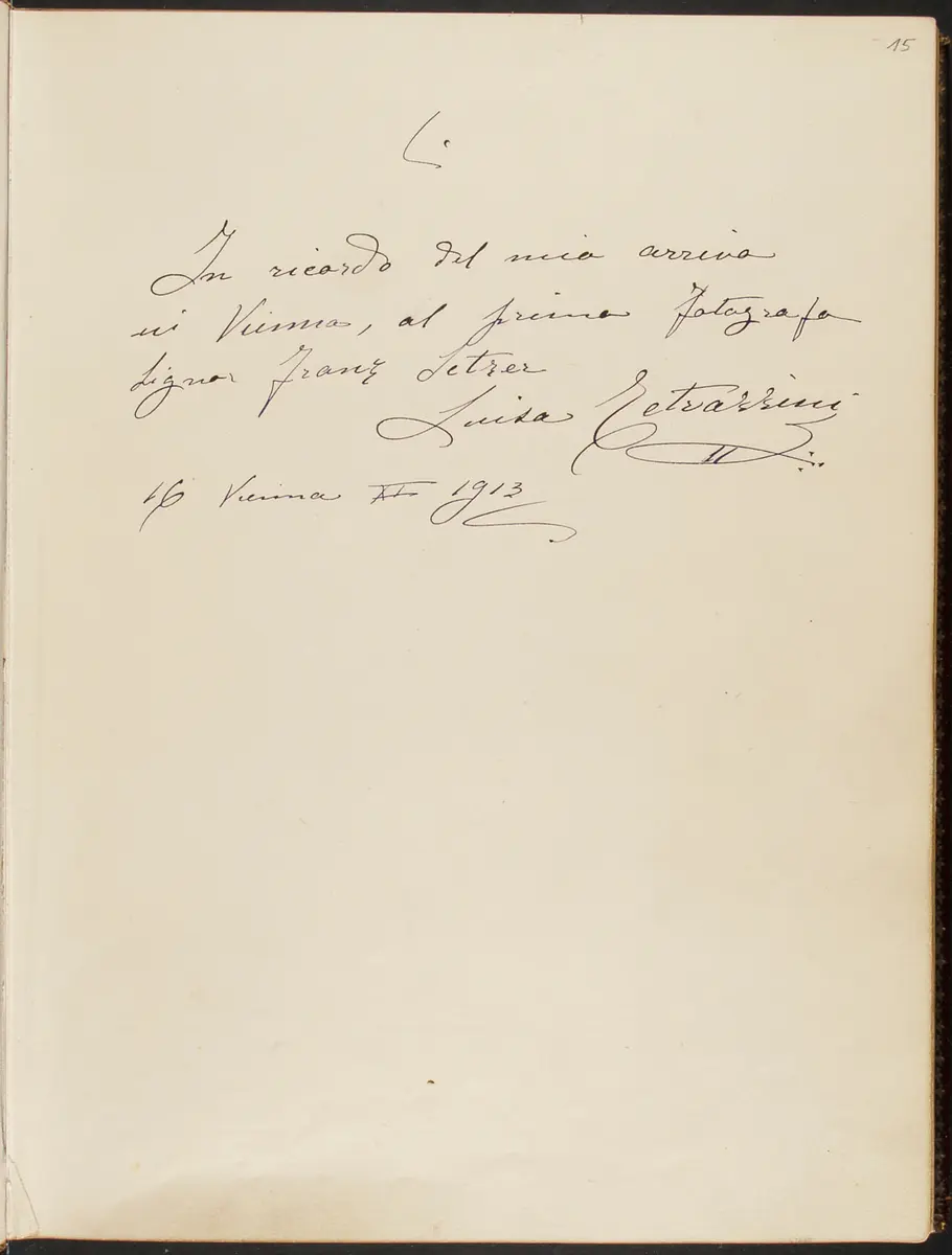 Gästebuch. Atelier Franz-Xaver Setzer, Wien