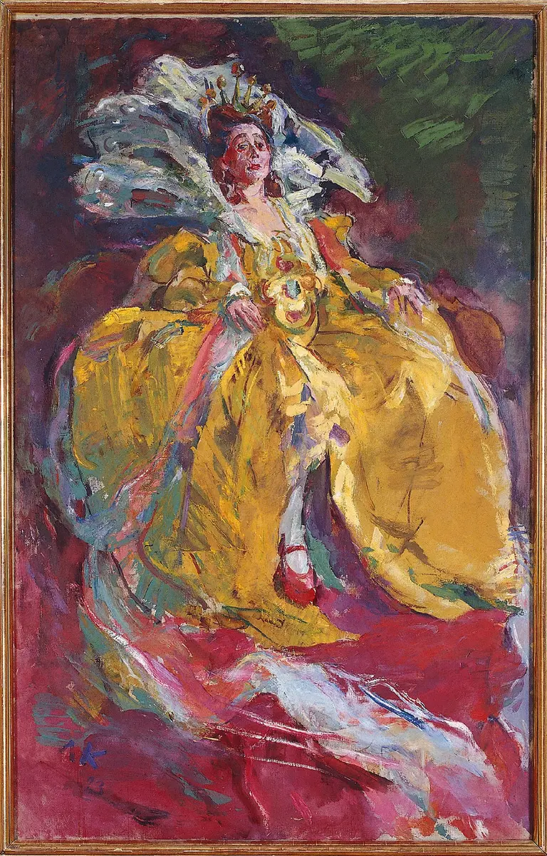 Marie Gutheil-Schoder als Frau Potiphar, Verweis auf Stücktitel: Josephs Legende