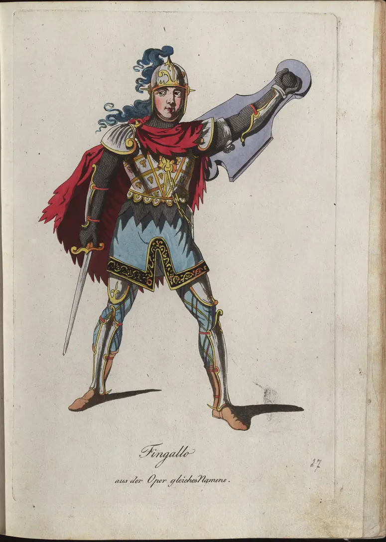 Fingallo e Comala, Titel der Serie: Auswahl schöner Costumes für Theater- und Ball-Anzüge
