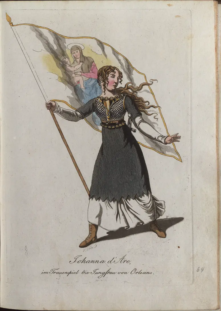 Die Jungfrau von Orleans, Titel der Serie: Auswahl schöner Costumes für Theater- und Ball-Anzüge