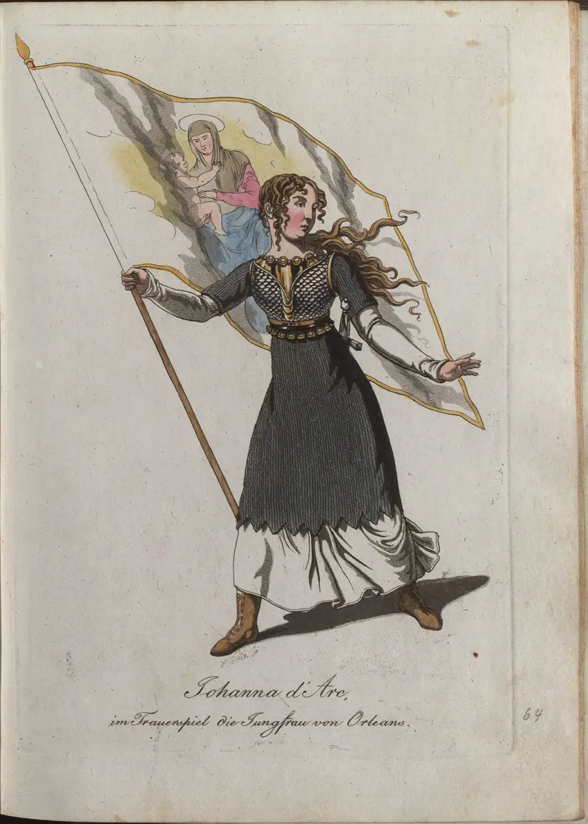 Die Jungfrau von Orleans, Titel der Serie: Auswahl schöner Costumes für Theater- und Ball-Anzüge