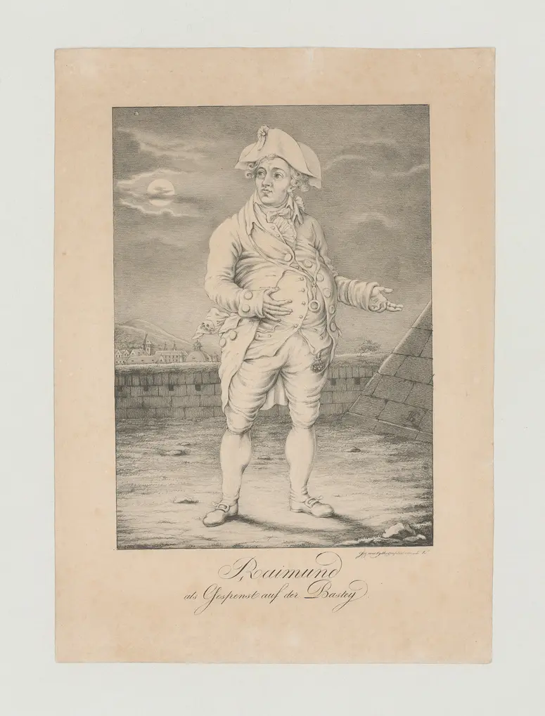 Ferdinand Raimund, Verweis auf Stücktitel: Das Gespenst auf der Bastei