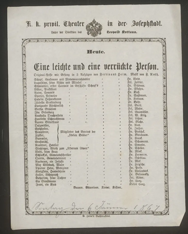 Eine leichte und eine verrückte Person