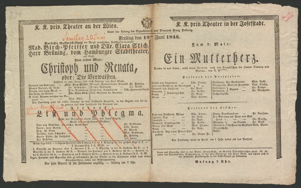 Christoph und Renata, oder Die Verwaisten, Ein Mutterherz