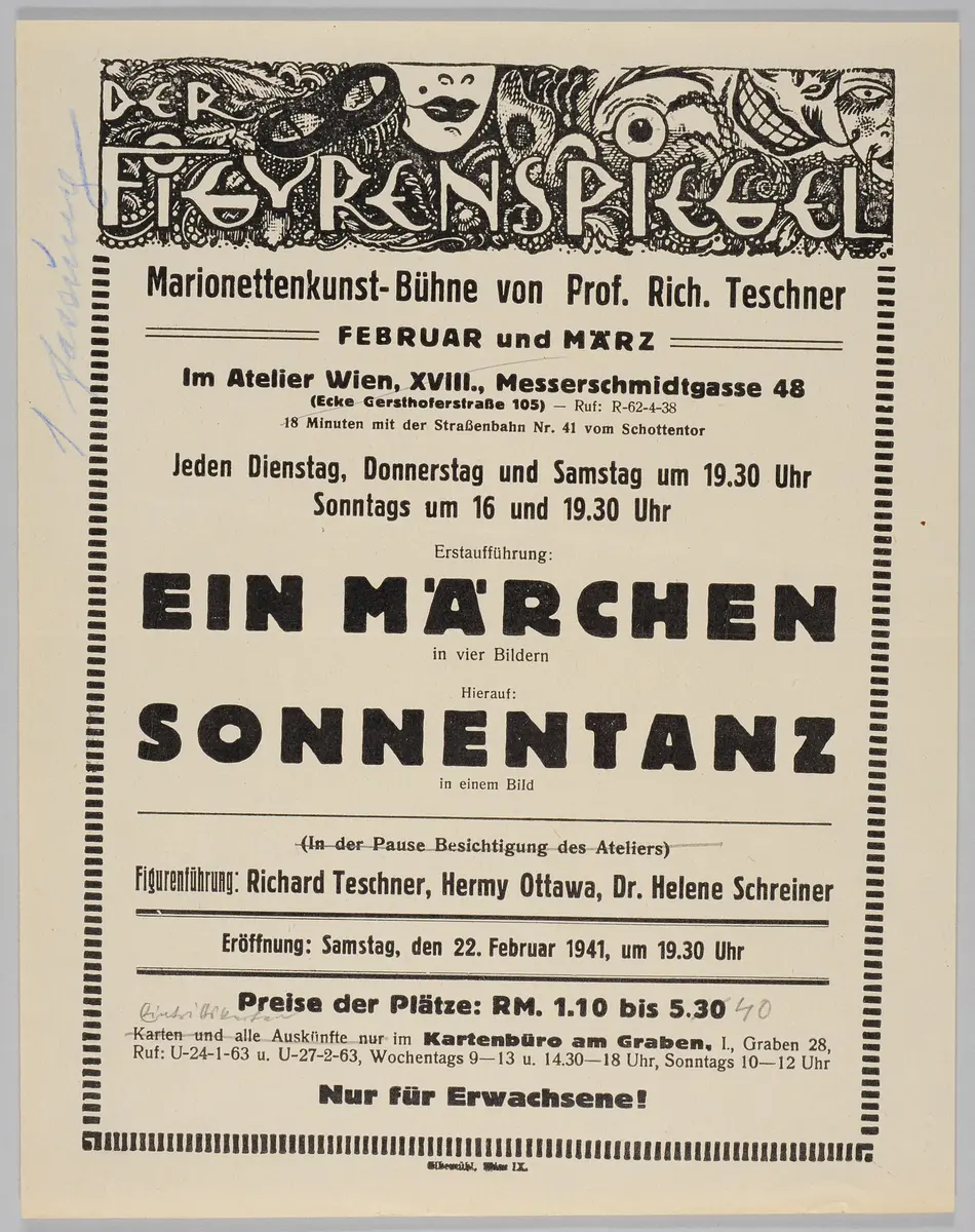 Der Figurenspiegel, Verweis auf Stücktitel: Ein Märchen, Verweis auf Stücktitel: Sonnentanz