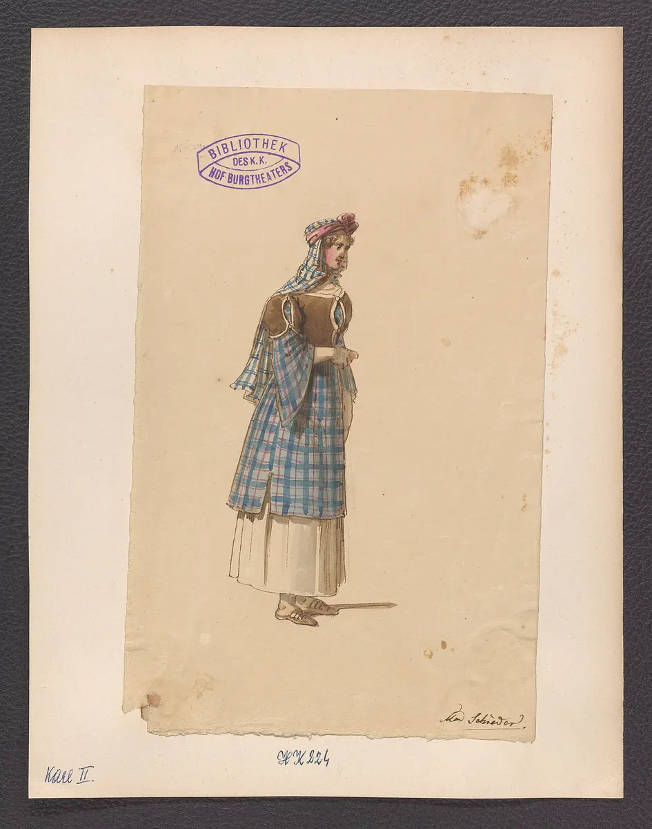 Der Gast, Titel der Serie: Figurinen des k.k. Hof-Burgtheaters