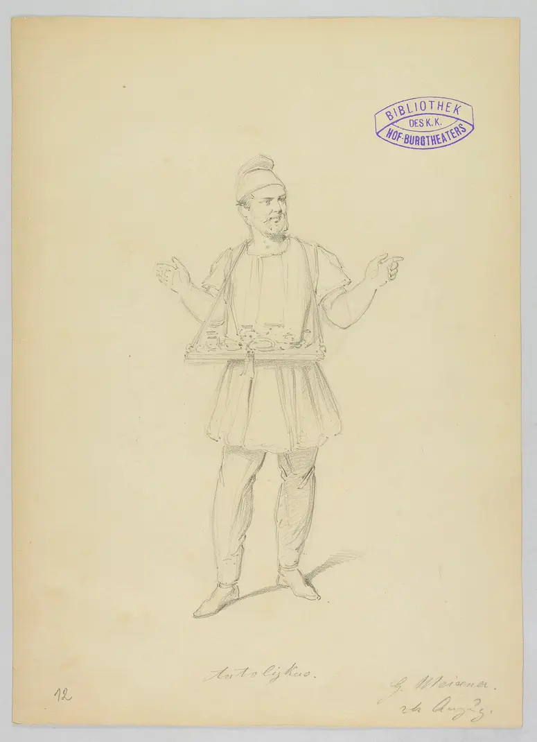 Ein Wintermärchen, Originaltitel: The Winter's Tale, Titel der Serie: Figurinen des k.k. Hof-Burgtheaters