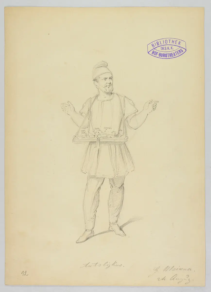 Ein Wintermärchen, Originaltitel: The Winter's Tale, Titel der Serie: Figurinen des k.k. Hof-Burgtheaters