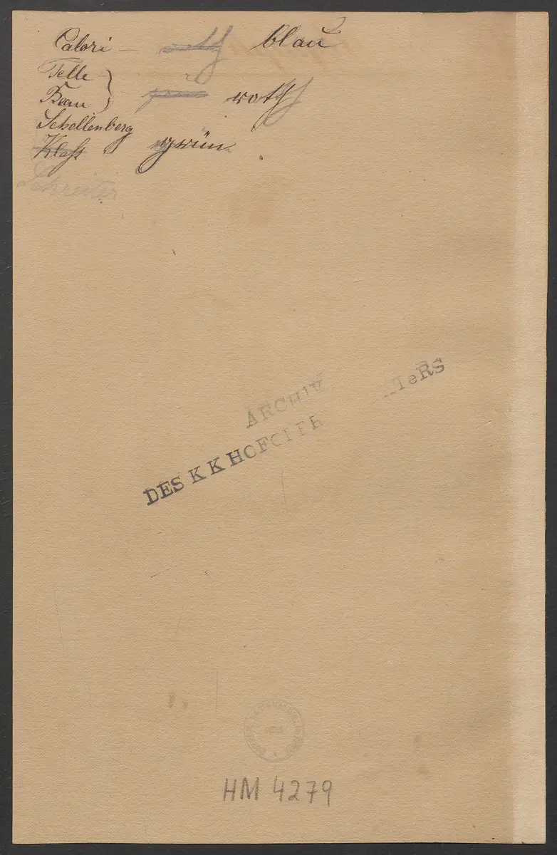 Die Nymphe, Titel der Serie: Figurinen des k.k. Hofoperntheaters