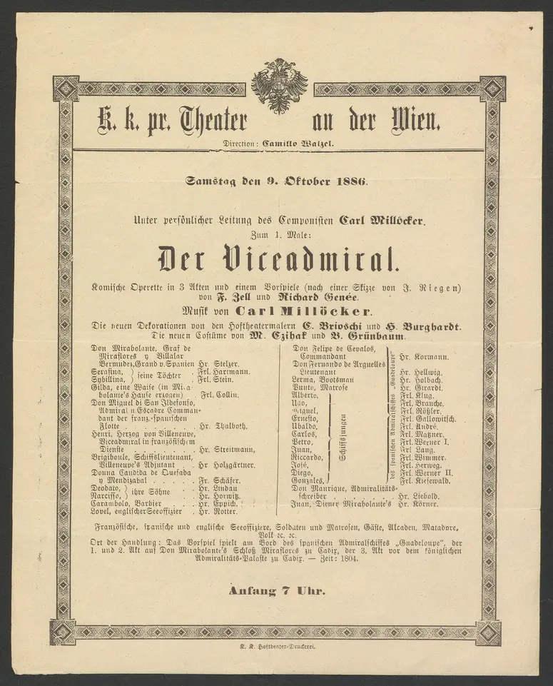 Der Viceadmiral, Alternativtitel: Der Vizeadmiral