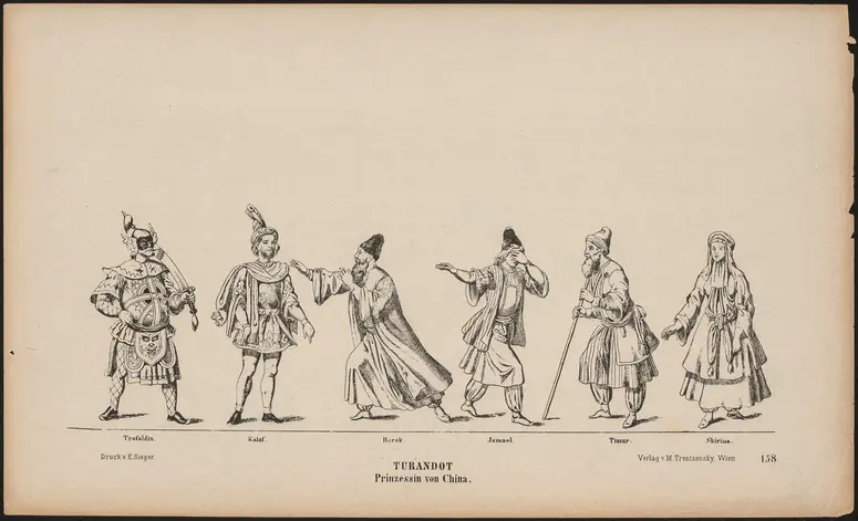 Turandot - Prinzessin von China, Titel der Serie: Trentsensky-Bogen, Titel der Serie: Großes Theater