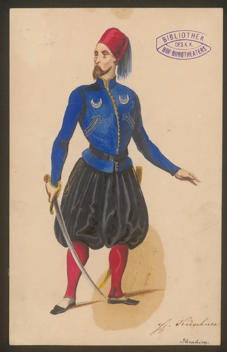 Czerny Georg, Titel der Serie: Figurinen des k.k. Hof-Burgtheaters