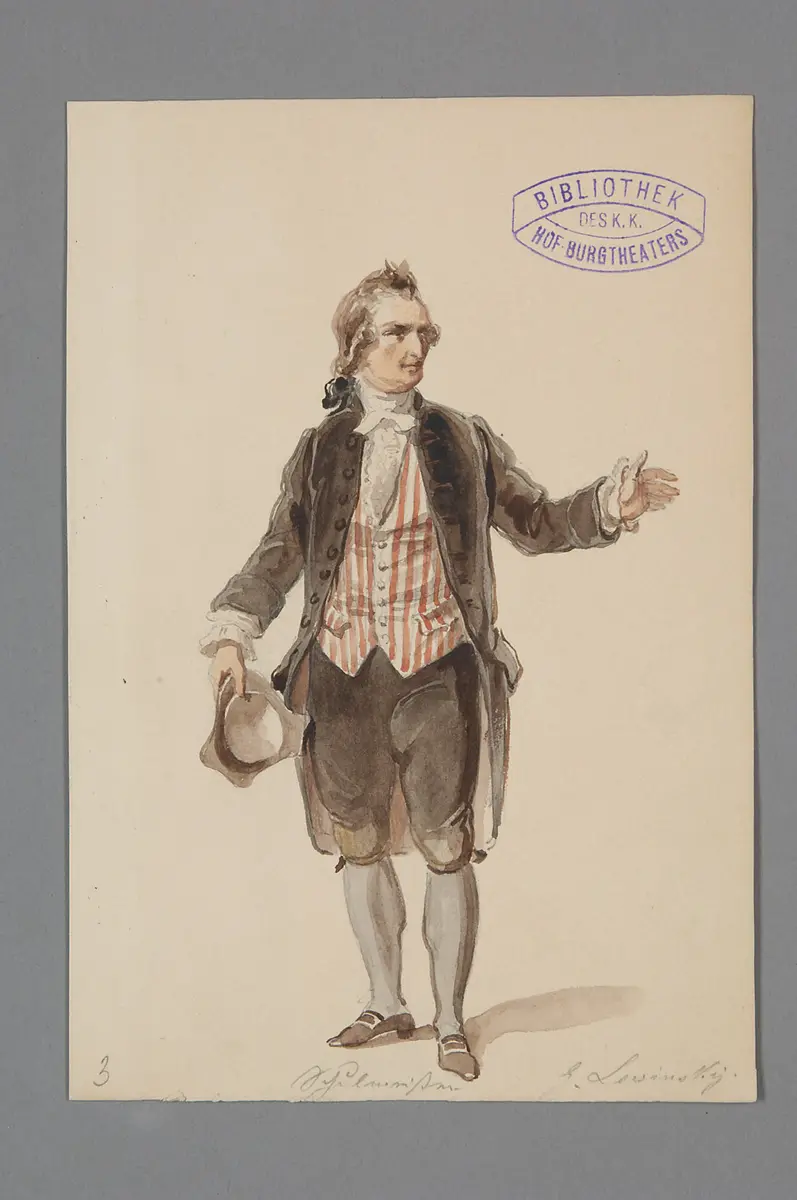 Deborah, Titel der Serie: Figurinen des k.k. Hof-Burgtheaters