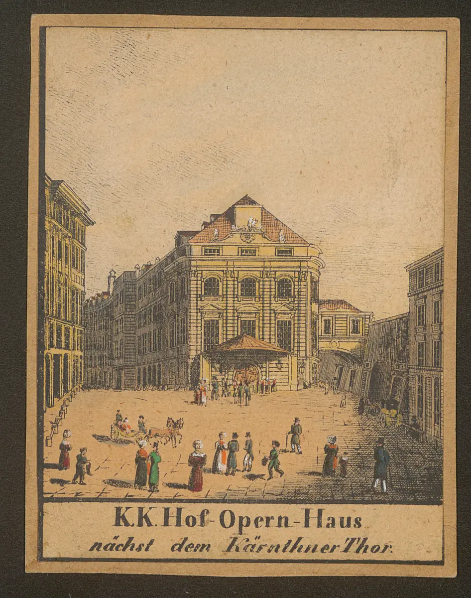 Wien, Kärntnertortheater, Titel in Vorlageform: K.K. Hof-Opern-Haus nächst dem Kärnthner Thor