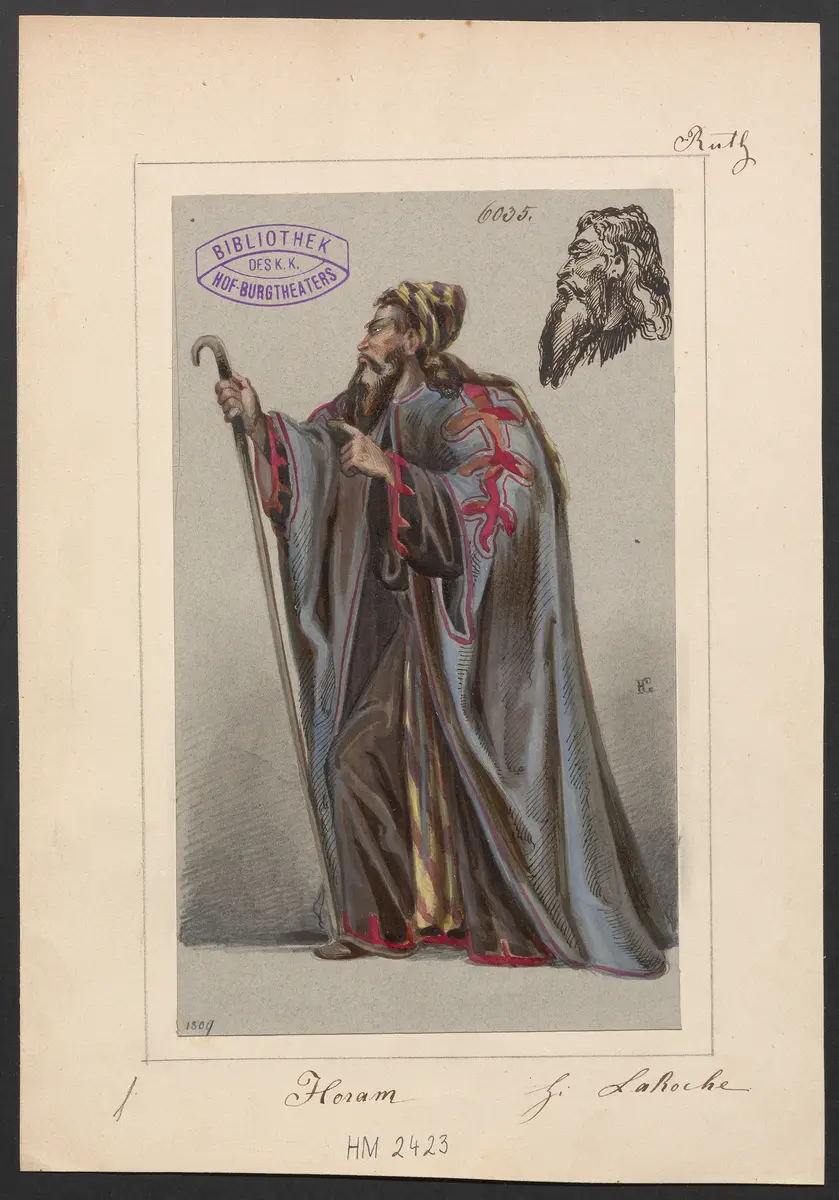 Ruth, Titel der Serie: Figurinen des k.k. Hof-Burgtheaters