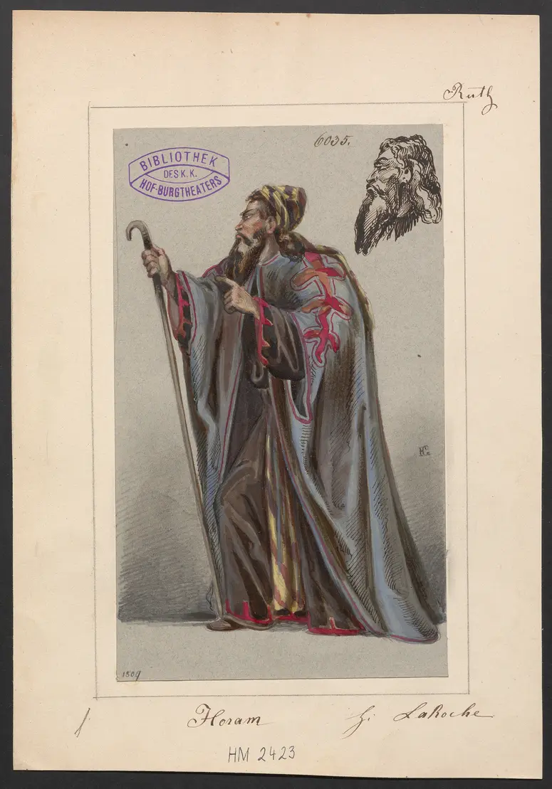 Ruth, Titel der Serie: Figurinen des k.k. Hof-Burgtheaters